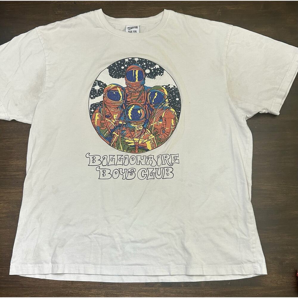 BBC Billionaire Boys Club Big Logo T-Shirt Size XXL Moonman Astronaut
